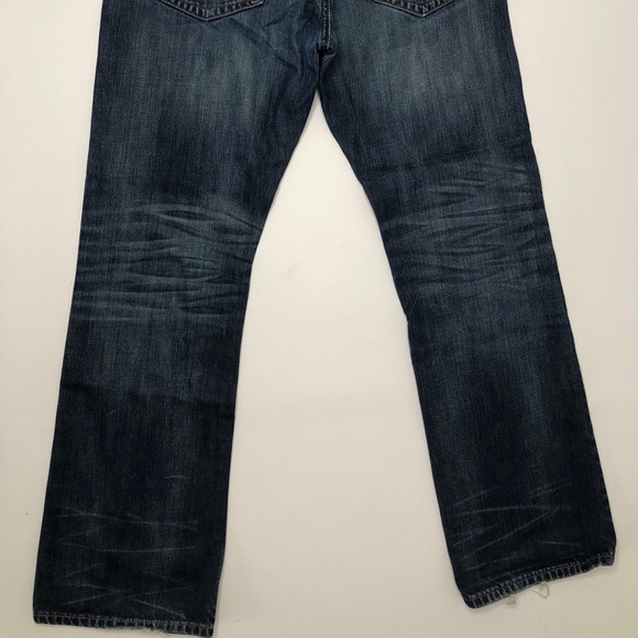 Express Womens Dark Wash Distressed Denim Sz: 32 - Picture 3 of 10